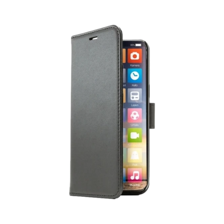 Screenor Motorola Moto G04 SMART lompakkokotelo, musta
