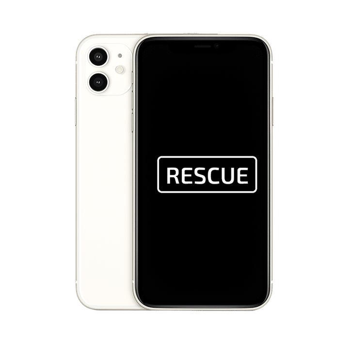 iPhone 11, 64 GB, Valkoinen (rescue)